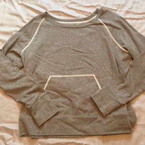Off the shoulder sweatshirt